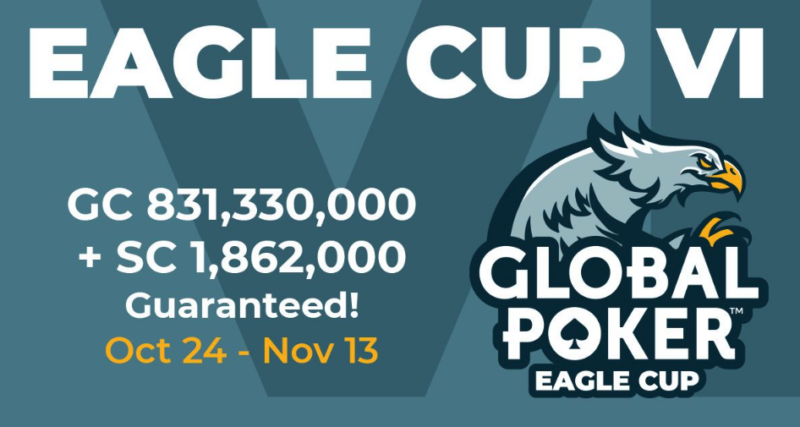 Global Poker's Eagle Cup VI to Award Over SC 1.8M Until Nov. 13