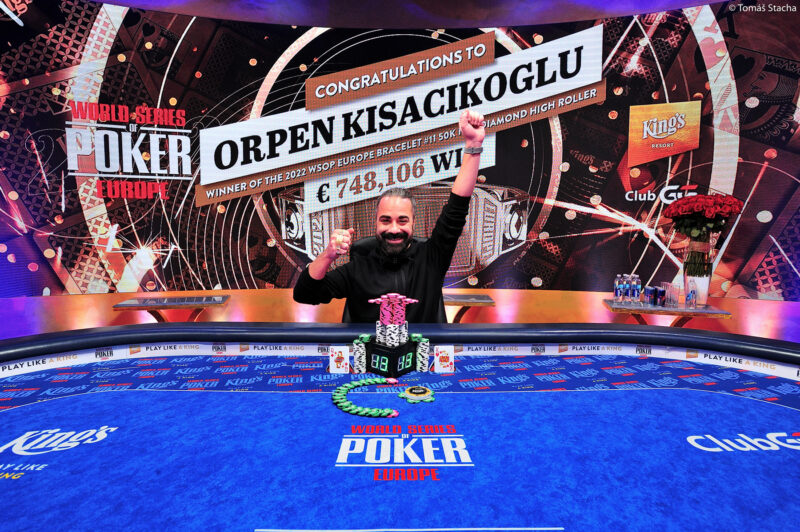 Kisacikoglu Denies PokerStars' Grafton in WSOPE £50K Diamond High Roller (€748,106)