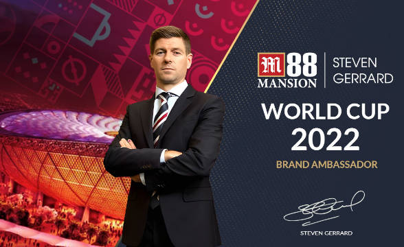 M88 Mansion Picks Steven Gerrard as FIFA World Cup Ambassador
