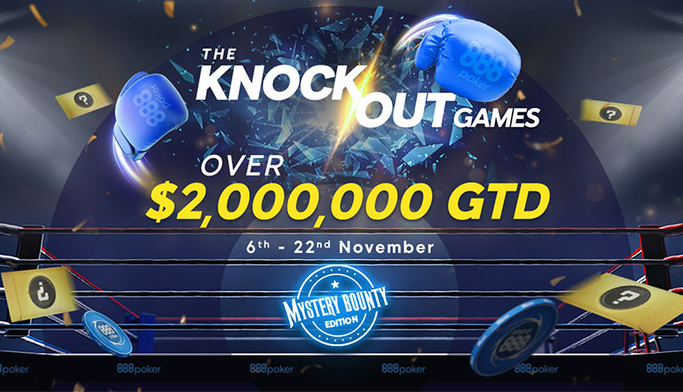 More Than $550K Dished Out in Week 1 of 888poker's KO Games; New Main Event Flights Added