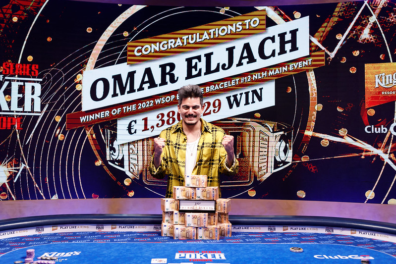 Omar Eljach Wins World Series of Poker Europe Main Event (€1,380,129)