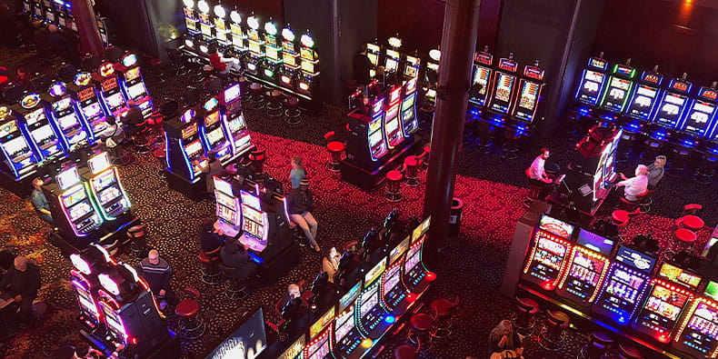 Big Casino Room with Gaming Machines