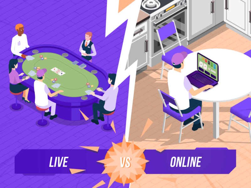 Online Poker vs Live Poker Games – Top 9 Differences