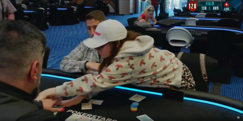 Watch 'Poker Bunny's' Erratic Exit from the PCA Main Event