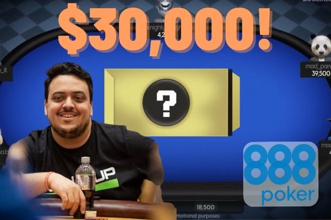 888poker Player Carlos Pal Pulls MASSIVE $30K Mystery Bounty Prize and Buys...a Pizza!