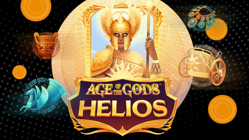 April 2023 New Games Release Age of the Gods Helios Playtech Slot Games Online casino gaming Gambling
