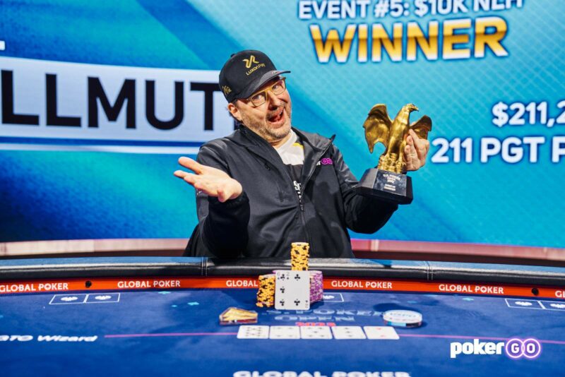 Phil Hellmuth Wins US Poker Open Event #5: $10,000 NLH for $211K w/ Straight Flush