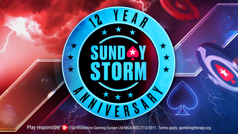 PokerStars Celebrates 12 Years of the Sunday Storm with $700K Anniversary Edition