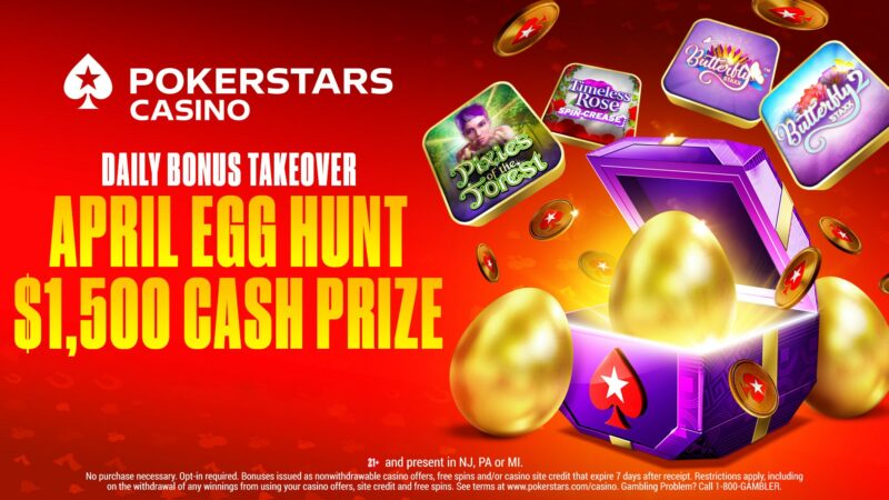 PokerStars US Announces Million Dollar Sunday, April Egg Hunt Promotions