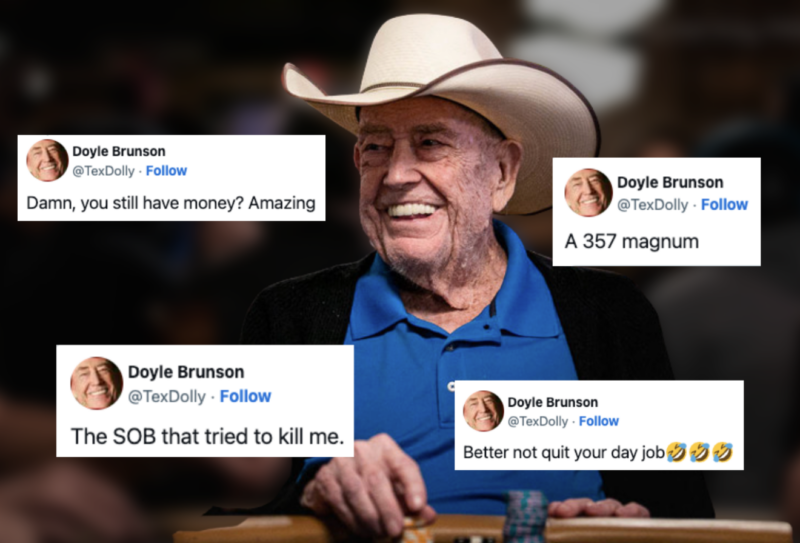 A Look Back at Doyle Brunson's Greatest Twitter Moments