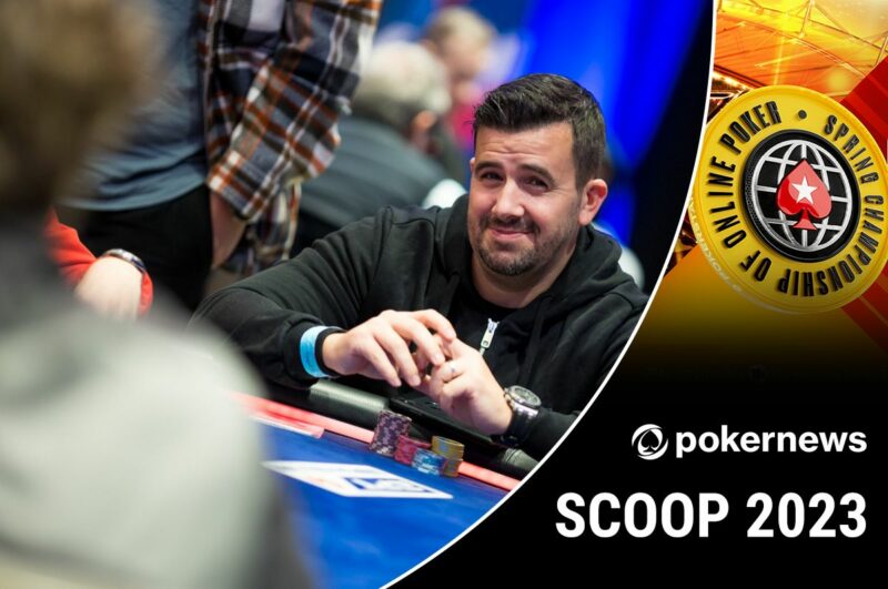 Andras Nemeth Part of a Four-Way Chip in the PokerStars SCOOP