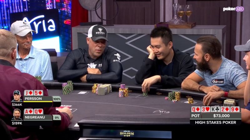 Daniel Negreanu and Eric Persson Can't Get Enough of Each Other on High Stakes Poker
