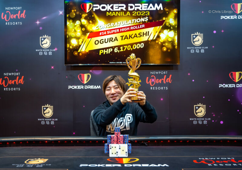 Epic Comeback Victory for Takashi Ogura in 2023 Poker Dream Manila SHR