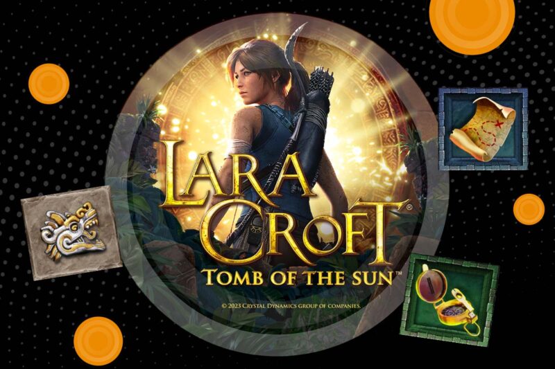 Games Global Triple Edge Studios Video game character Lara Croft Tomb of the Sun Slot game machine Tomb Raider gaming online casino