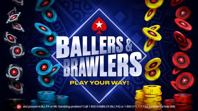 PokerStars US Hosting “Ballers and Brawlers” Events in May for Players in NJ/MI & PA