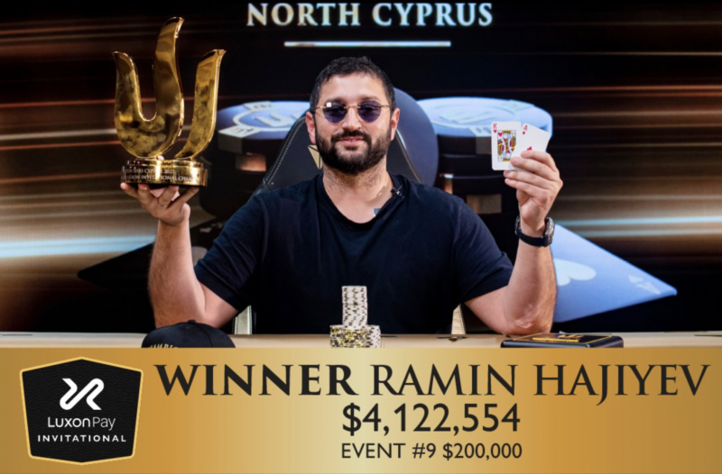 Ramin Hajiyev Conquers $200,000 Luxon Invitational in Cyprus For $4.1 Million