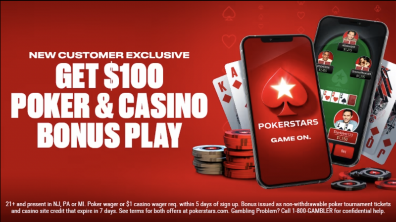 Turn $1 into $100 with this PokerStars Casino Bonus