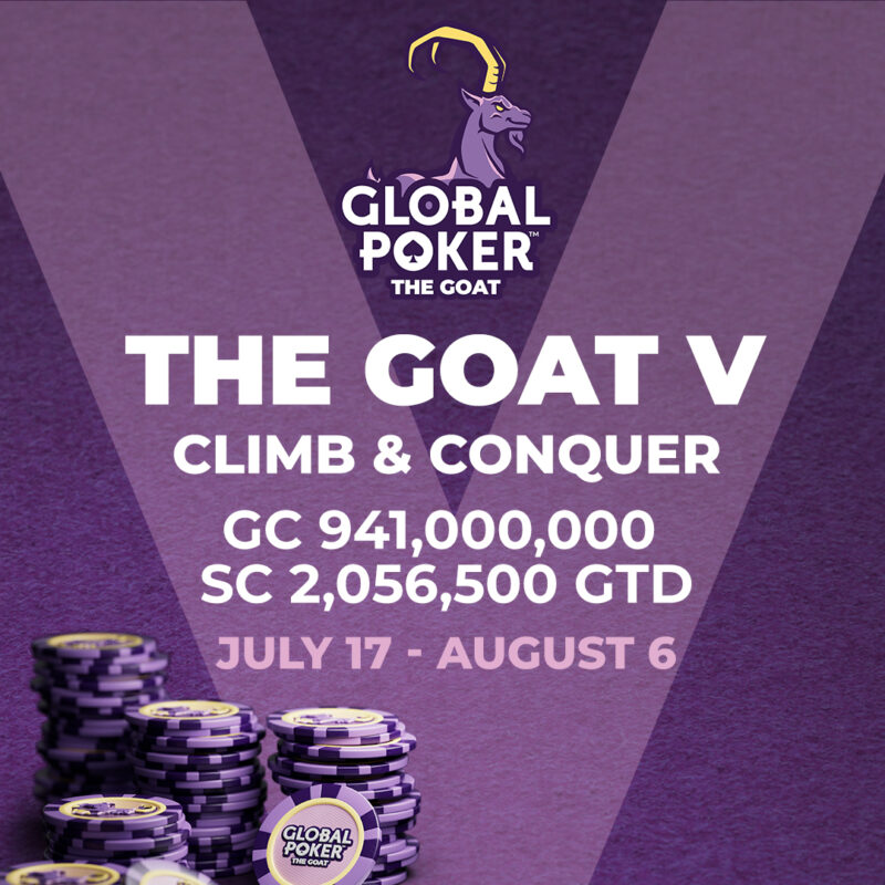 Global Poker's The GOAT V Series Kicks Off July 17