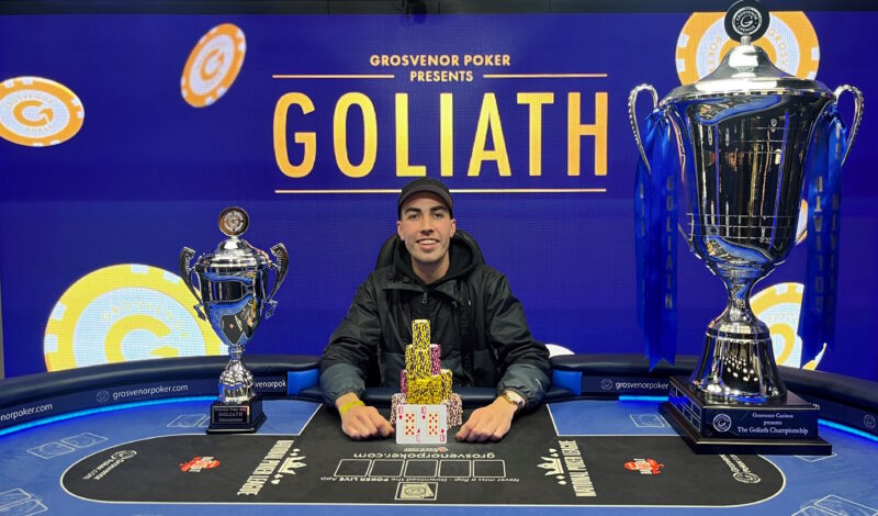 Alex Todd Goes Wire-to-Wire to Win Record-Breaking 2023 Goliath Main Event (£178,860)