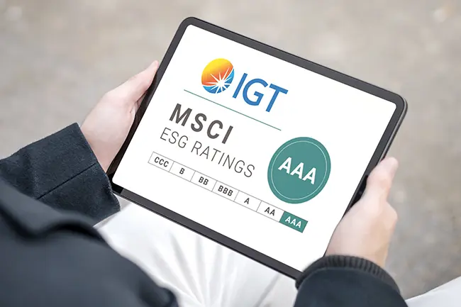 IGT’s Sustainability Triumph, AAA Rating in MSCI ESG Evaluation